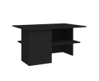 vidaXL Coffee Table Black 90x60x46.5 cm Engineered Wood