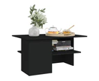 vidaXL Coffee Table Black 90x60x46.5 cm Engineered Wood