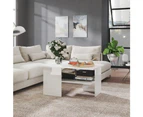 vidaXL Coffee Table High Gloss White 90x60x46.5 cm Engineered Wood