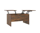 vidaXL Coffee Table Smoked Oak 80x50x42.5 cm Engineered Wood