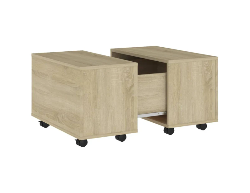 vidaXL Coffee Table Sonoma Oak 60x60x38 cm Engineered Wood