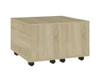 vidaXL Coffee Table Sonoma Oak 60x60x38 cm Engineered Wood