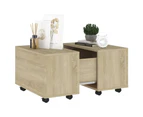 vidaXL Coffee Table Sonoma Oak 60x60x38 cm Engineered Wood