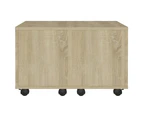 vidaXL Coffee Table Sonoma Oak 60x60x38 cm Engineered Wood