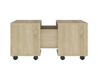 vidaXL Coffee Table Sonoma Oak 60x60x38 cm Engineered Wood