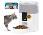 3.5L Automatic Cat Feeder with 1080P HD WiFi Night Vision Camera and 2-Way Audio, Smart Timed Pet Feeder for Dogs and Cats