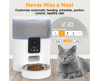 3.5L Automatic Cat Feeder with 1080P HD WiFi Night Vision Camera and 2-Way Audio, Smart Timed Pet Feeder for Dogs and Cats