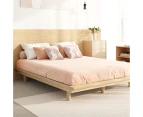 Oikiture Bed Frame Queen Size Wooden Bed Frames Floating