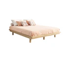 Oikiture Bed Frame Queen Size Wooden Bed Frames Floating