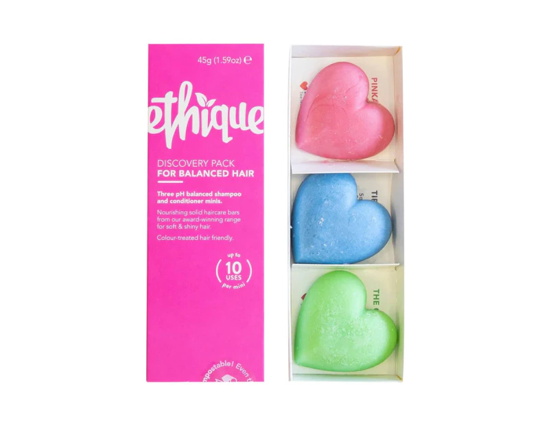 Ethique Discovery Minis 3 Pack - For Balanced Hair 45g