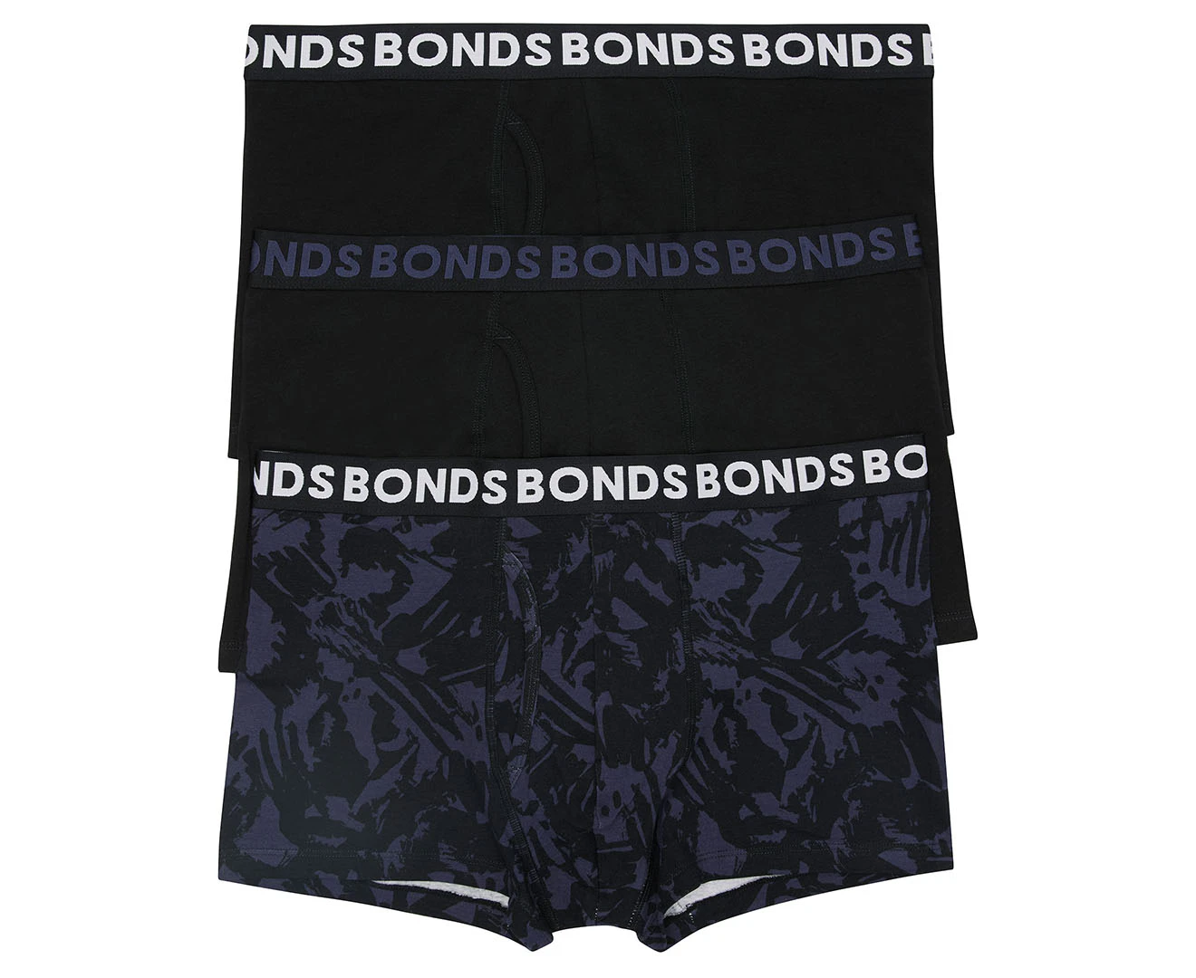 Bonds Men's Everyday Trunks 3-Pack - Graffiti Refresh/  Black