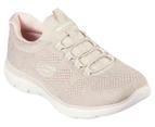 Skechers Women's Summits Fun Flair Sneakers - Taupe/Pink