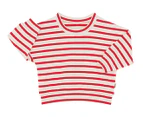 Bonds Baby Wide Needle Rib Pullover Sweatshirt - Parisian Red/Macadamia