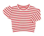 Bonds Baby Wide Needle Rib Pullover Sweatshirt - Parisian Red/Macadamia