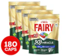 4 x 45pk Fairy 30 Minute Miracle Dishwasher Caps
