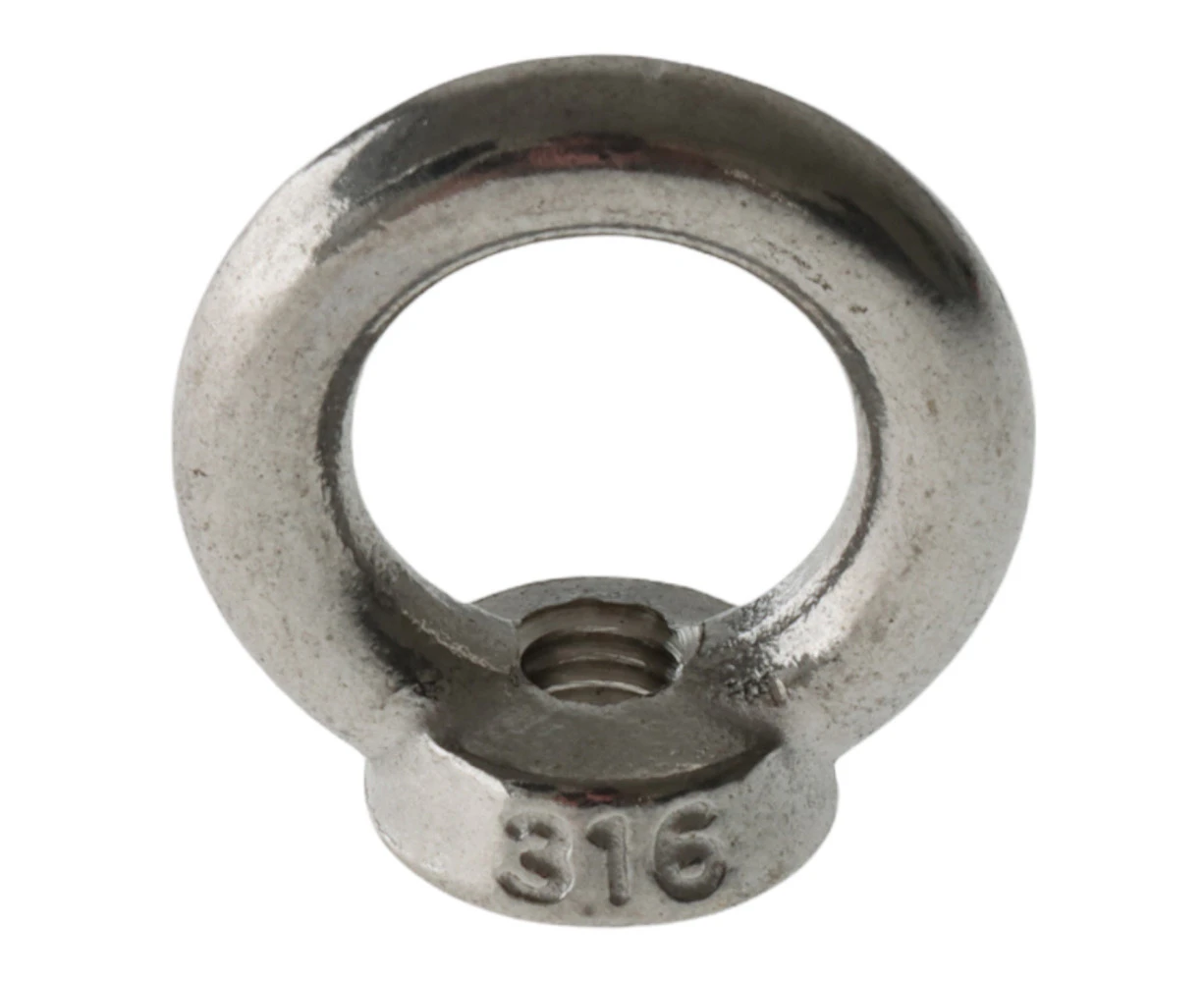 Stainless Steel Eye Nut with Collar 6mm