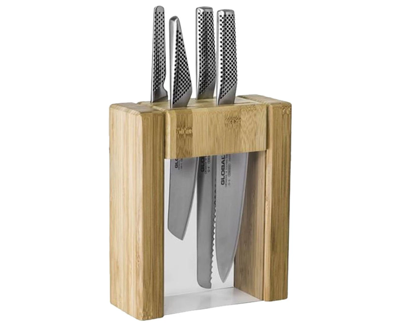 Global 5-Piece Ikasu V5 Knife Block Set