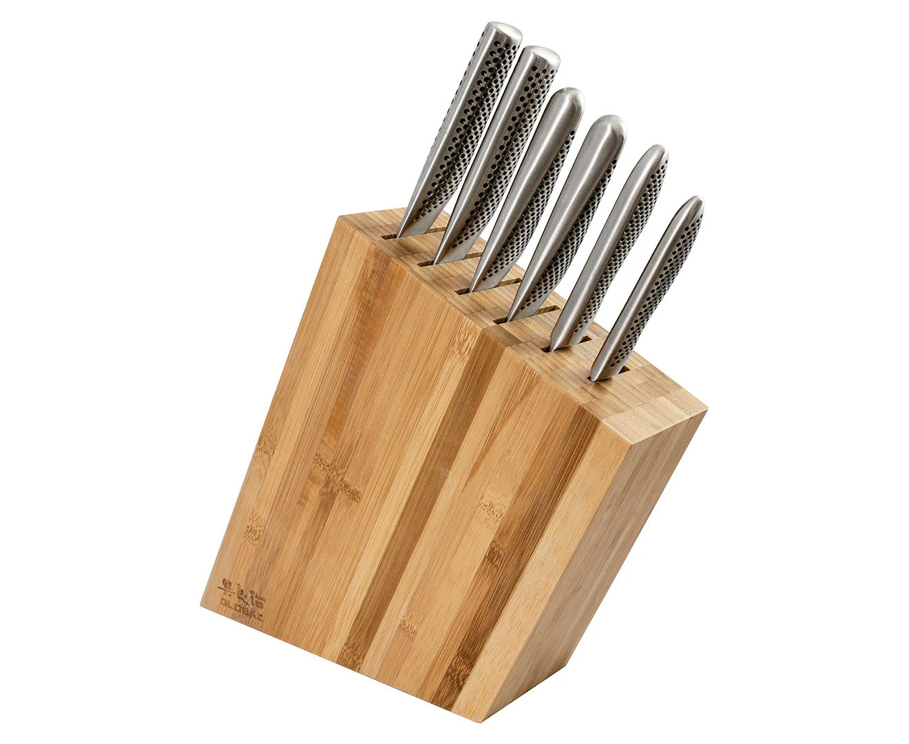 Global Kyoto 7-Piece Knife Block Set - Bamboo