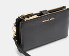Michael Kors Jet Set Double Zip Wristlet Wallet - Black