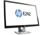 Dual monitor set HP EliteDisplay E242 with stand Monitor 24" (1920 x 1200)  - HDMI & DisplayPort Connectivity - Refurbished Grade B