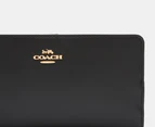Coach Smooth Leather Skinny Billfold Wallet - Black