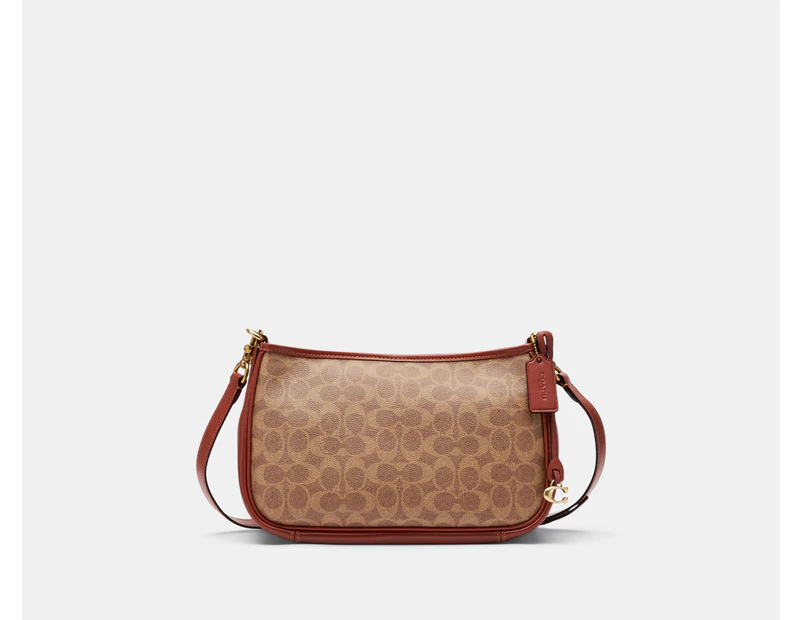 Coach Signature Cary Crossbody Bag - Tan Rust