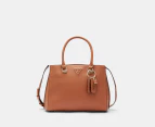 GUESS Noelle Girlfriend Satchel Bag - Light Cognac