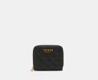 GUESS Giully Small Zip Around Wallet - Black