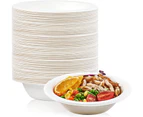 360 x ECO WHITE SIDE BOWLS 18cm Biodegradable Compostable Party BBQs Plant Based