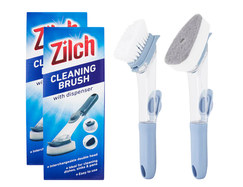 2 x Zilch Cleaning Brush w/ Dispenser - Randomly Selected