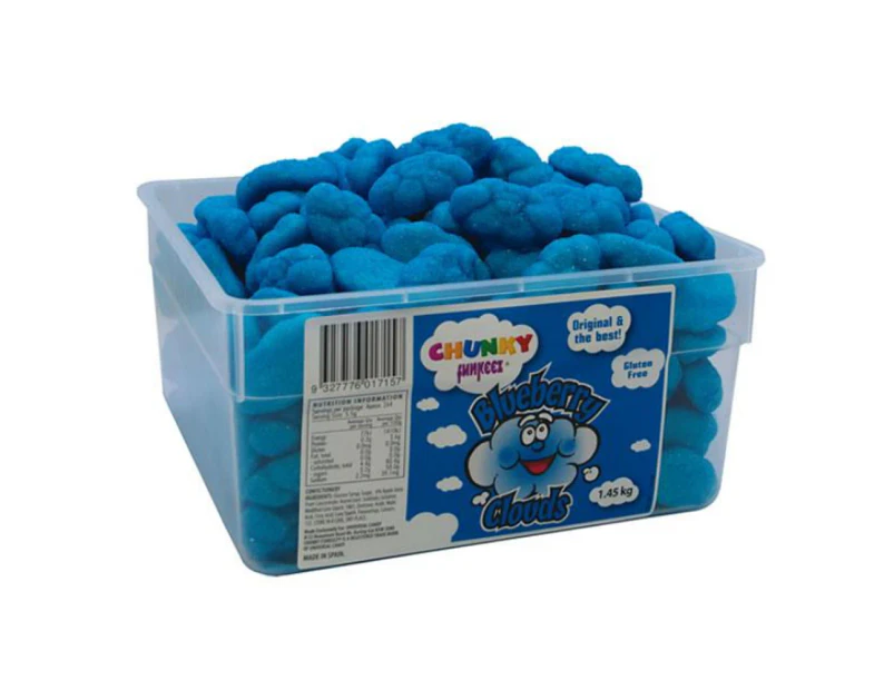 Chunky Funkeez Blueberry Clouds Tub Candy Lollies Sweets Bulk Pack 1.45kg