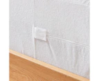 Bed Bug Resistant Fitted Mattress Encasement, Single Bed, White - Anko