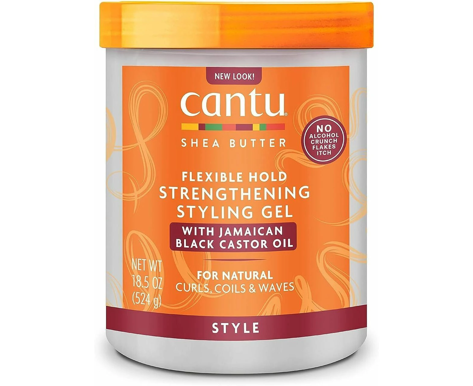 Cantu, Shea Butter, Flexible Hold Strengthening Styling Gel, 18.5 oz (524 g)