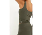 Noosa Active Grace Tank Top - Olive Green