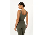 Noosa Active Grace Tank Top - Olive Green