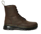 Dr. Martens Unisex Combs Crazy Horse Leather Boots - Dark Brown