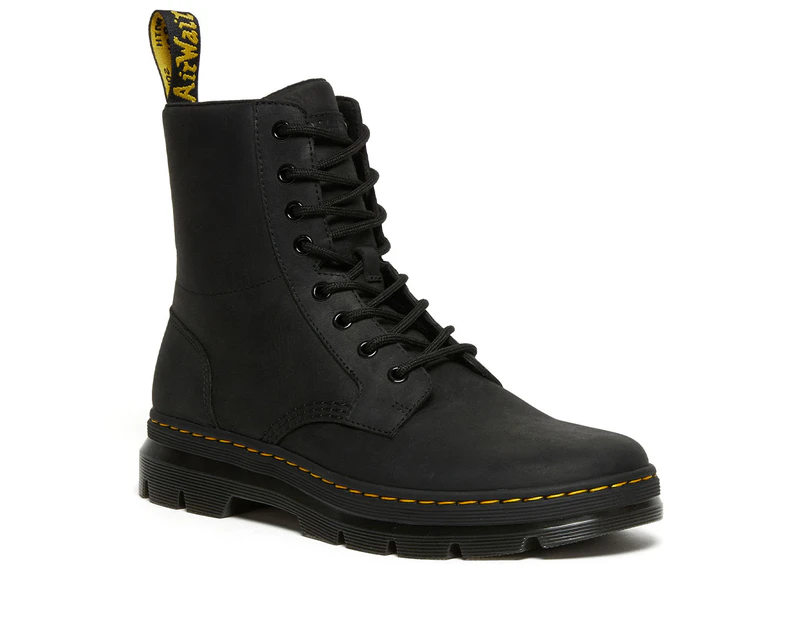 Dr. Martens Unisex Combs Wyoming Leather Boot - Black