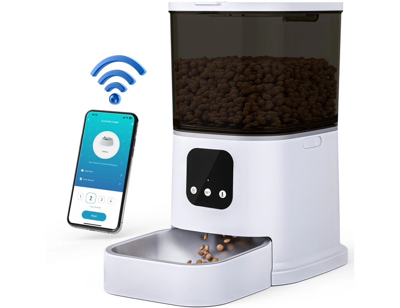 Advwin 6L Automatic Pet Feeder Cat Dog Smart Wifi App Food Dispenser