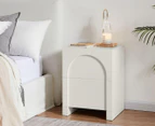 Lifely* Arch White Bedside Table