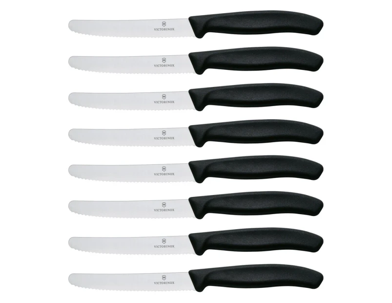 Victorinox 8-Piece Steak Knife Set - Black