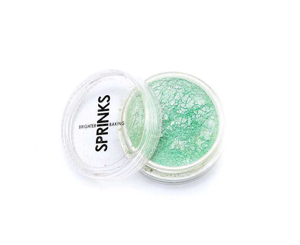 Sprinks Edible Lustre Dust Powder 10ml Chocolate Cake Decoration Quartz Green - Quartz Green