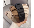 Women Headband Hairband Ruched Ruffle Headband Headwear Hair Band Hoop Fashion - Beige