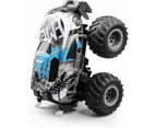 RC Cars Remote Control Car 1:16 Off Road Monster Truck, 2.4GHz All Terrain Stunt Car with Spray Music and Light, Rechargeable Batteries Play Toy Vehicle