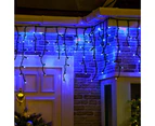 1200 LED Icicle Lights Animated 8 Functions 33m Long Wedding Christmas Decoration - Warm White