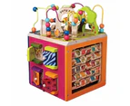 B. toys Zany Zoo Wooden Activity Cube