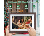 10.1 Inch Smart WiFi Digital Photo Frame with IPS Touch Screen HD Display, 16GB Storage Easy Setup to Share Photos or Videos Anywhere via Free Frameo APP