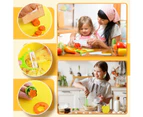 17PCS Kids Cooking Sets Real Cooking Montessori Kitchen Tools for Kids Safe Knives