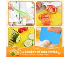 17PCS Kids Cooking Sets Real Cooking Montessori Kitchen Tools for Kids Safe Knives