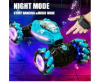 2024 UPDATE Gesture RC Car Large 1:14 Scale Remote Control Car for Boys Hand Controlled All Terrain Monster Truck RC Stunt Car 360° Flips with Lights Music