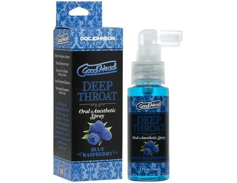 Deep Throat Spray 3 Flavours to choose Made in America - Blue Raspberry